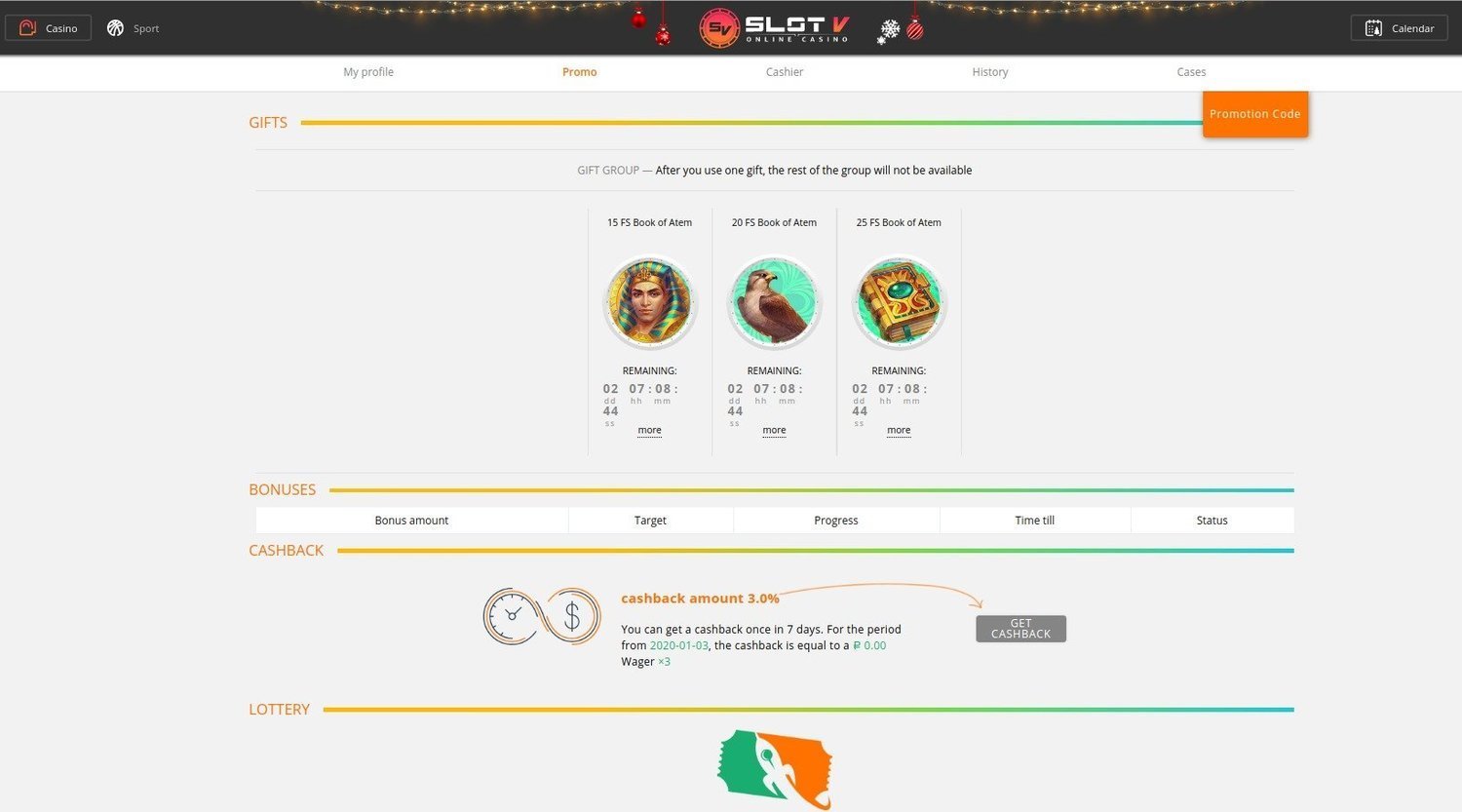 slotv casino promo